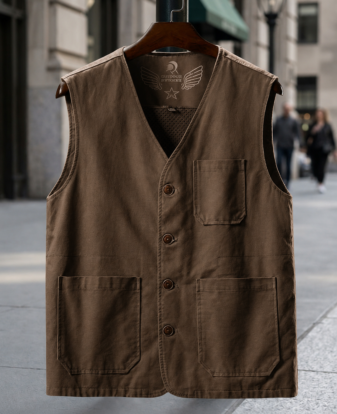Nimes Multi-Pocket Utility Vest