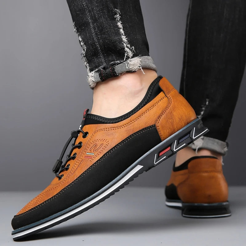 Oxford Comfort Orthopedic Leather Shoes for Men